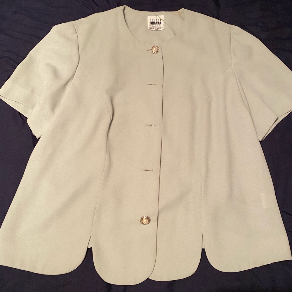 Vintage Leslie Fat Dresses blouse